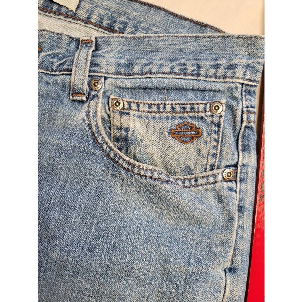 Harley-Davidson Light Blue Straight Men Jeans